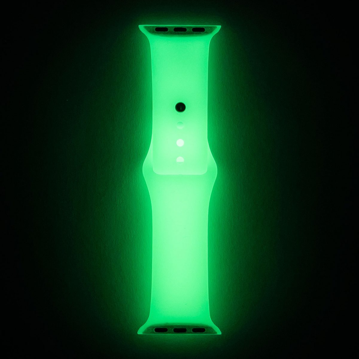 Ghost White Glowing Neon Green Glow In The Dark Apple Watch Band Glow Bands
